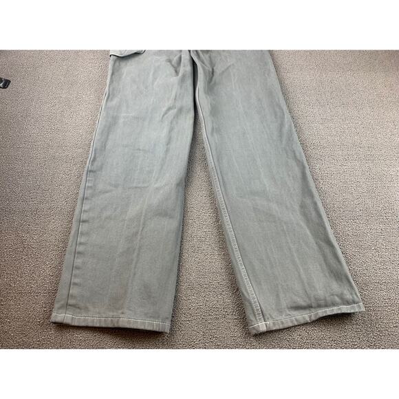Brandy Melville J GALT Jeans Women's Size Small Gray Cotton Carpenter Wide Leg - Picture 15 of 15
